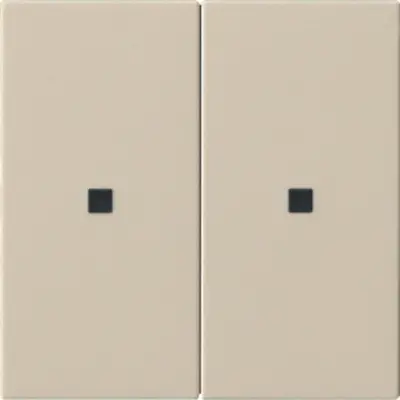 Gira KNX RF bedieningselement-opzetstuk 2-voudig Systeem 55 creme glans (510701)