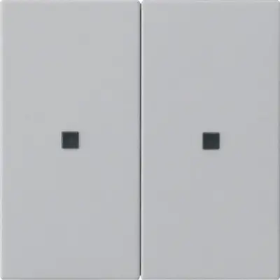 Gira KNX RF bedieningselement-opzetstuk 2-voudig Systeem 55 grijs mat (5107015)