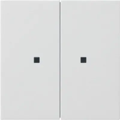 Gira KNX RF bedieningselement-opzetstuk 2-voudig F100 wit glans (5107112)