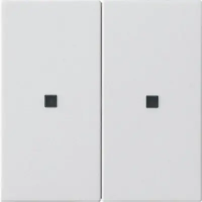 Gira KNX RF bedieningselement-opzetstuk 2-voudig Systeem 55 wit mat (510727)