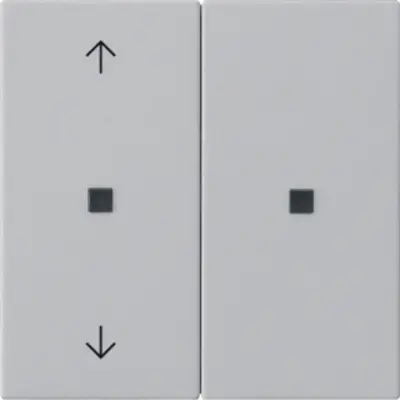 Gira KNX RF bedieningselement-opzetstuk 2-voudig pijlen Systeem 55 grijs mat (5108015)