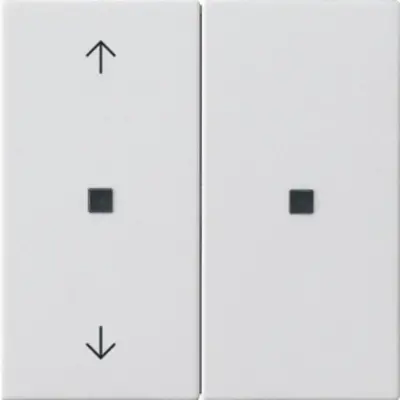 Gira KNX RF bedieningselement-opzetstuk 2-voudig pijlen Systeem 55 wit mat (510827)