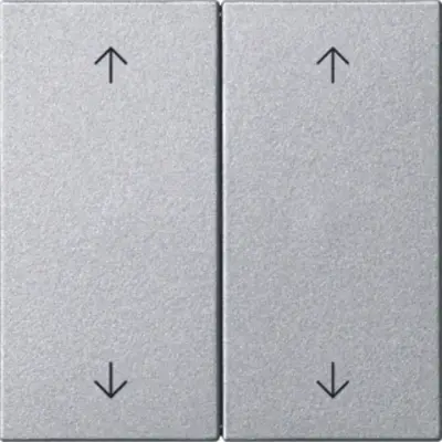 Gira losse 2-voudige reservewippen pijlen voor Systeem 3000 bedieningselementen Systeem 55 aluminium mat (538726)