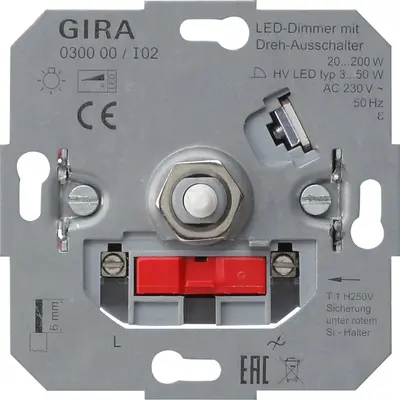 Gira draaidimmer 20-200 Watt (030000)