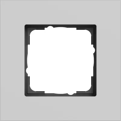 Gira afdekraam 1-voudig Esprit aluminium grijs mat (0211405)