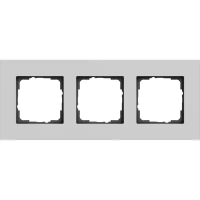 Gira afdekraam 3-voudig Esprit aluminium grijs mat (0213405)