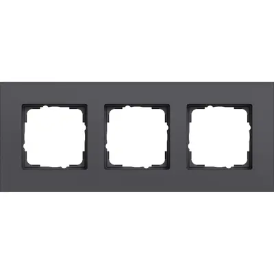 Gira afdekraam 3-voudig Esprit aluminium antraciet mat (0213408)