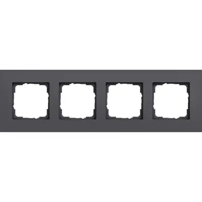 Gira afdekraam 4-voudig Esprit aluminium antraciet mat (0214408)