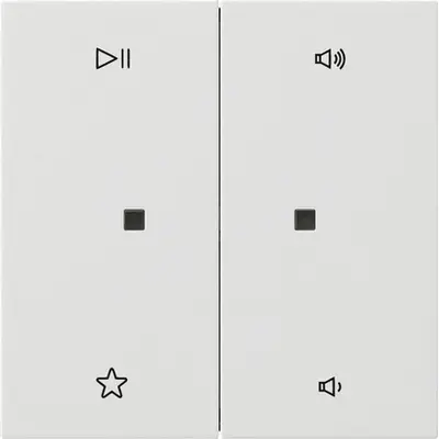 Gira wip 2-voudig audiobesturing F100 wit glans (5384112)