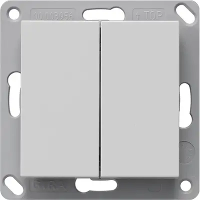 Gira RF wandzender 2-voudig voor KNX Systeem 55 grijs mat (5178015)