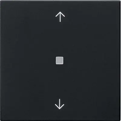 Gira Bluetooth jaloezie/tastdimmerknop met pijlen Systeem 3000 Systeem 55 zwart mat (5382005)