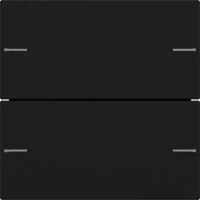 Gira wippenset 2-voudig Tastsensor 4.55 zwart mat (5752005)