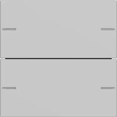 Gira wippenset 2-voudig Tastsensor 4.55 grijs mat (5752015)