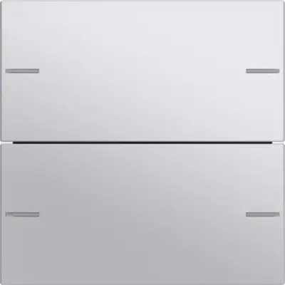 Gira wippenset 2-voudig Tastsensor 4.55 aluminium mat (575226)