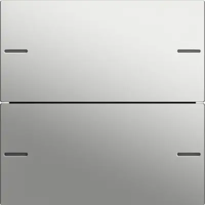 Gira wippenset 2-voudig Tastsensor 4.55 edelstaal (5752600)