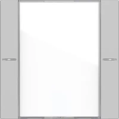 Gira wippenset 1-voudig tekstkader Tastsensor 4.55 grijs mat (5771015)