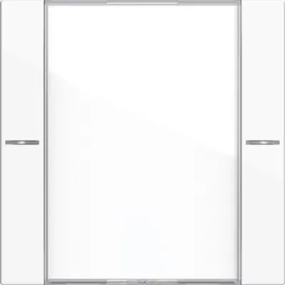 Gira wippenset 1-voudig tekstkader Tastsensor 4.55 wit glans (577103)
