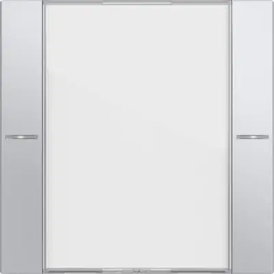 Gira wippenset 1-voudig tekstkader Tastsensor 4.55 aluminium mat (577126)