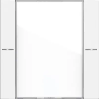 Gira wippenset 1-voudig tekstkader Tastsensor 4.55 wit mat (577127)