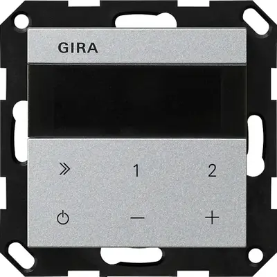 Gira internetradio inbouw Systeem 55 aluminium mat (232026)