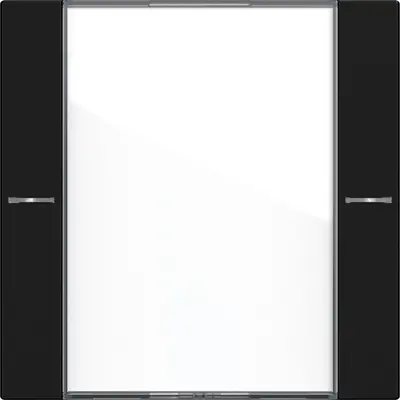 Gira wippenset 1-voudig tekstkader Tastsensor 4.55 zwart mat (5771005)
