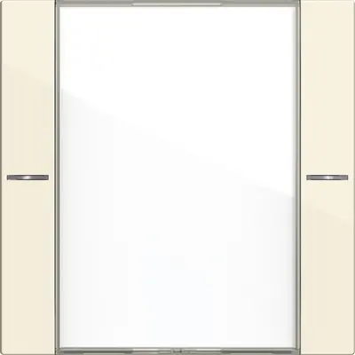 Gira wippenset 1-voudig tekstkader Tastsensor 4.55 creme glans (577101)