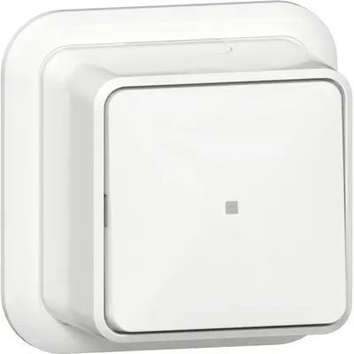 Gira wisselschakelaar controleverlichting opbouw wit (311611)