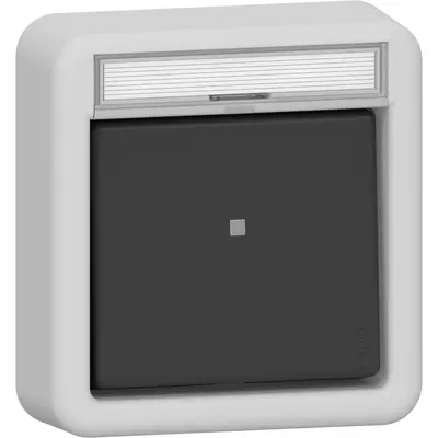 Gira drukcontact wisselcontact 1-polig bovendeel opbouw IP44 (315635)