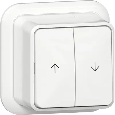 Gira jaloezieschakelaar opbouw wit (315911)