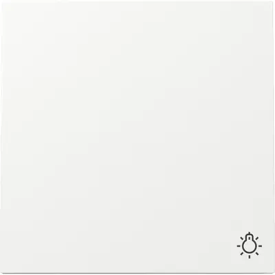 Gira schakelwip met symbool licht F100 wit glans (328570)