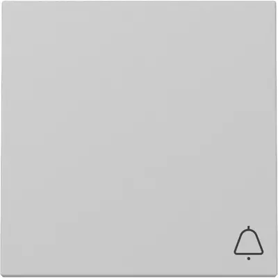 Gira schakelwip met symbool bel Systeem 55 grijs mat (3286015)