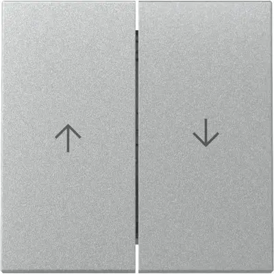 Gira schakelwip jaloezieschakelaar 2-voudig Systeem 55 aluminium mat (329426)