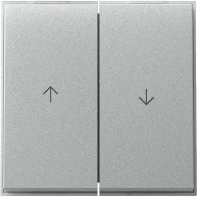 Gira schakelwip jaloezieschakelaar 2-voudig TX44 aluminium (329465)