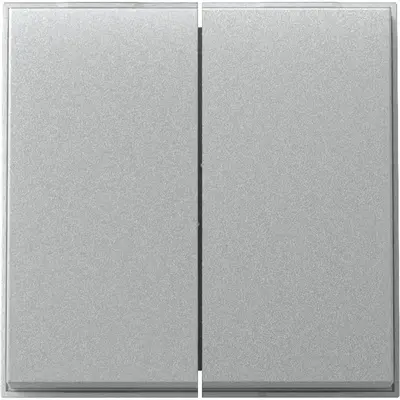 Gira schakelwip 2-voudig TX44 aluminium (329565)