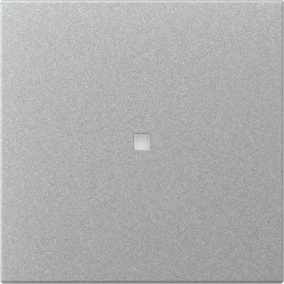 Gira schakelwip rechtstaand met controlevenster Systeem 55 aluminium mat (349026)