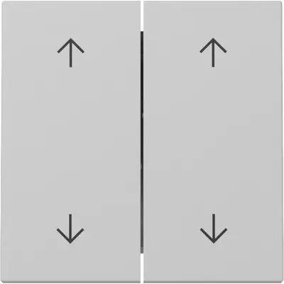 Gira schakelwip jaloezieschakelaar 4-voudig Systeem 55 grijs mat (3297015)