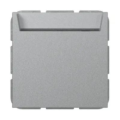 Gira hotelkaartschakelaar maakcontact 1-polig met N-klem Systeem 55 aluminium mat (314026)