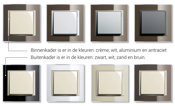Gira Event Clear kleuren
