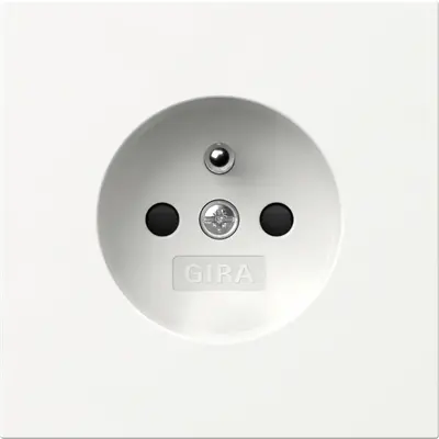 Gira wandcontactdoos penaarde met verhoogde aanraakbeveiliging F100 wit glans (448570)