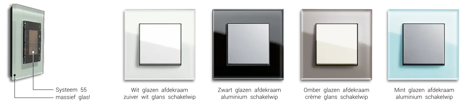 Gira Esprit glas kleuren