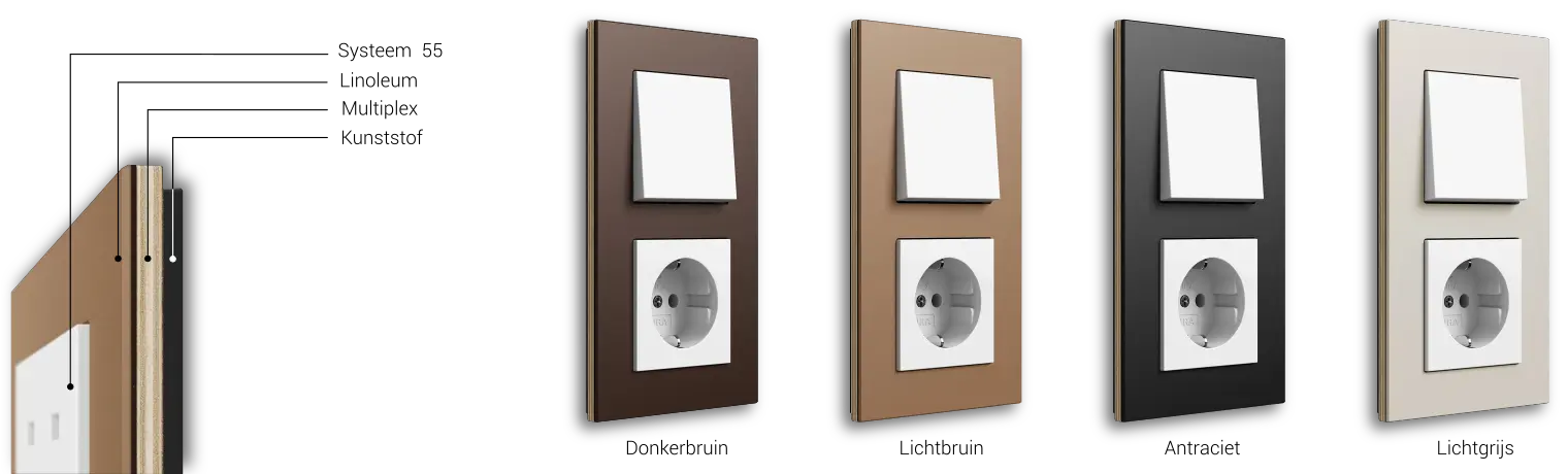 Gira Esprit linoleum kleuren