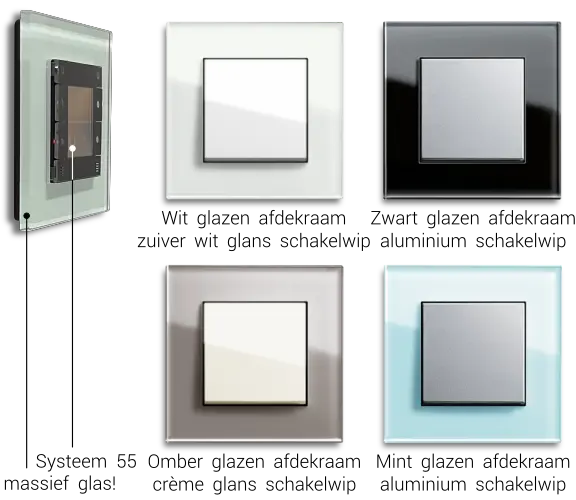 Gira Esprit glas kleuren