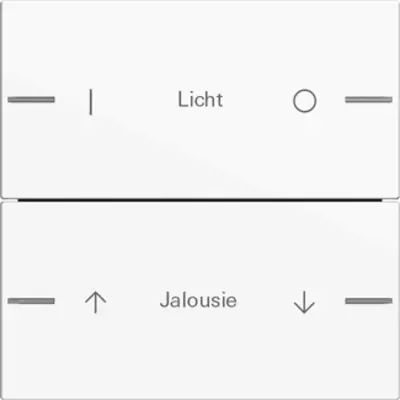 Gira wippenset 2-voudig individueel Tastsensor 4.55 wit glans (576203)