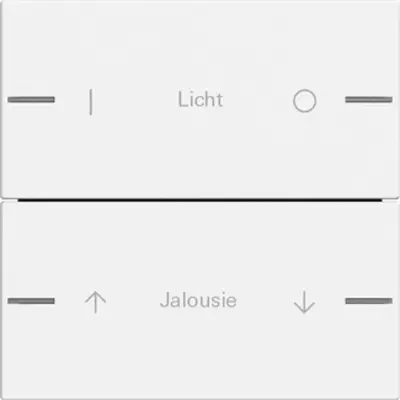 Gira wippenset 2-voudig individueel Tastsensor 4.55 wit mat (576227)