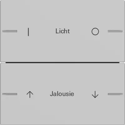 Gira wippenset 2-voudig individueel Tastsensor 4.55 grijs mat(5762015)