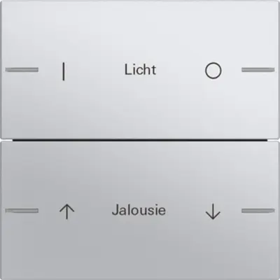 Gira wippenset 2-voudig individueel Tastsensor 4.55 aluminium mat (576226)