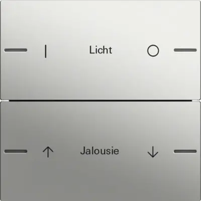 Gira wippenset 2-voudig individueel Tastsensor 4.55 edelstaal (5762600)