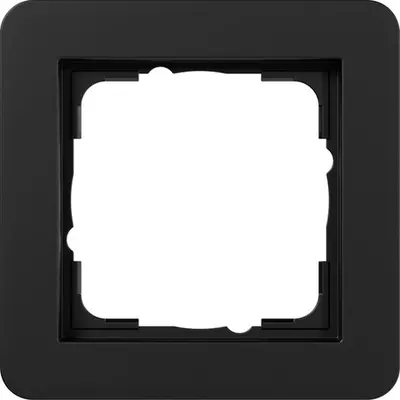 Gira afdekraam 1-voudig E1 zwart mat (0211153)