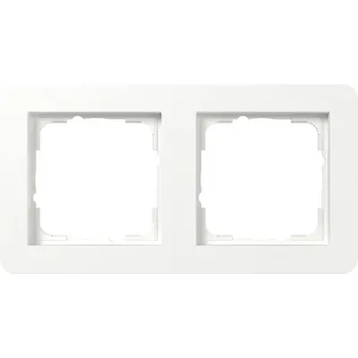 Gira afdekraam 2-voudig E1 wit mat (0212151)