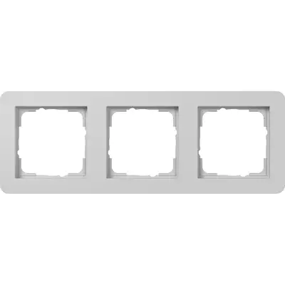 Gira afdekraam 3-voudig E1 grijs mat (0213154)